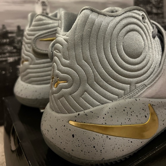 Nike Gray and Gold High-Top Sneakers - Picture 4 of 6